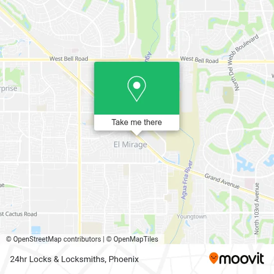 24hr Locks & Locksmiths map