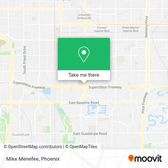 Mike Menefee map