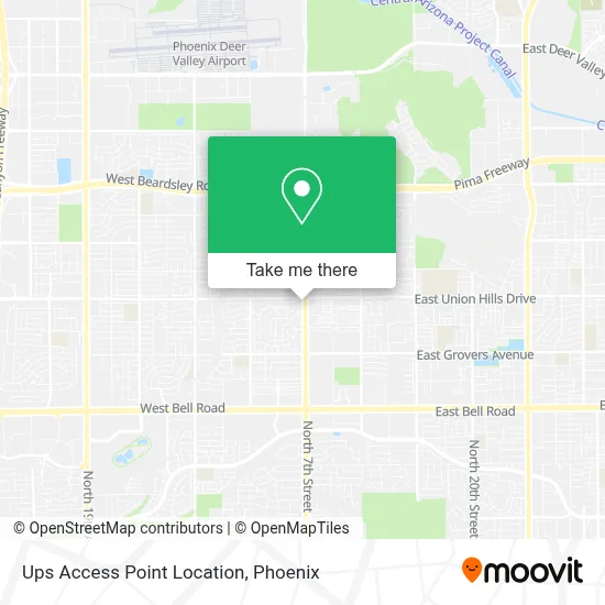 Ups Access Point Location map