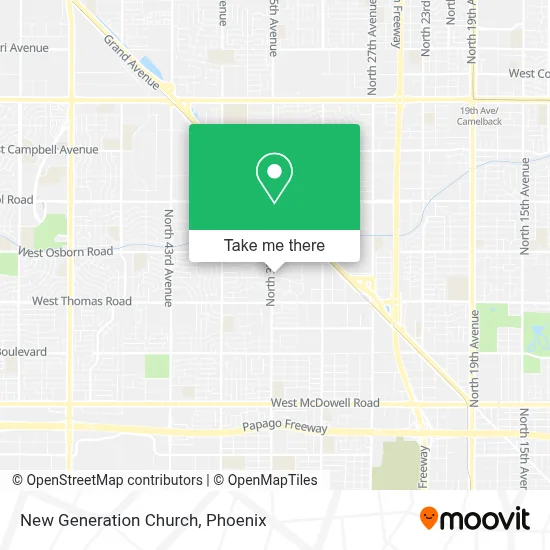 New Generation Church map