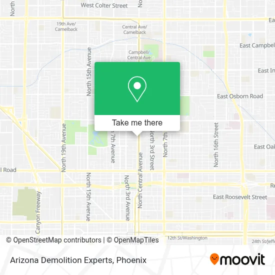 Arizona Demolition Experts map