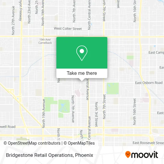 Bridgestone Retail Operations map