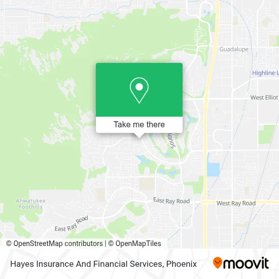Hayes Insurance And Financial Services map