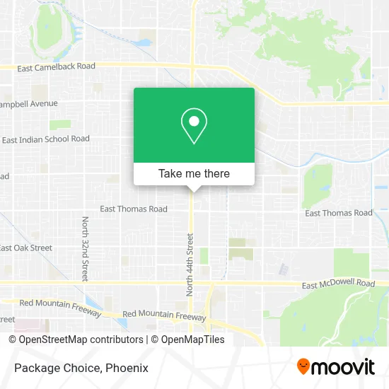 Package Choice map
