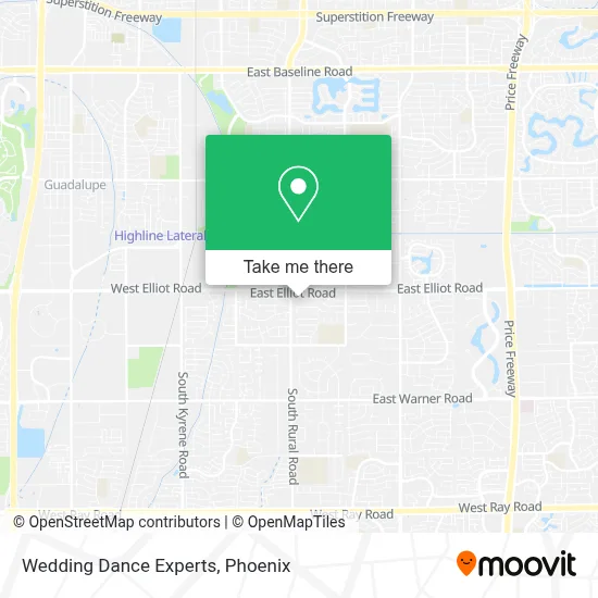 Wedding Dance Experts map