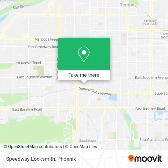 Speedway Locksmith map