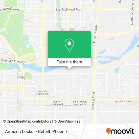 Amazon Locker - Behalf map
