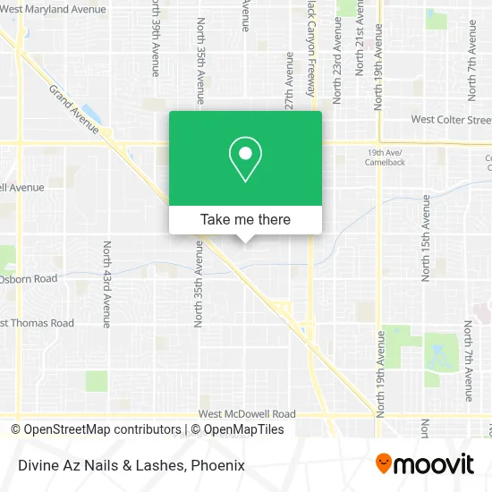 Divine Az Nails & Lashes map