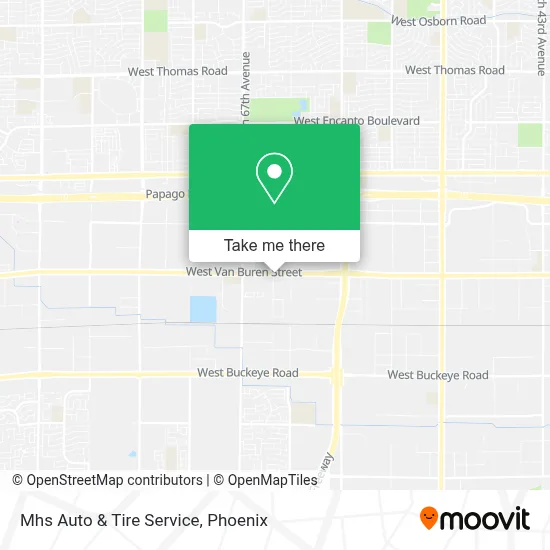 Mhs Auto & Tire Service map