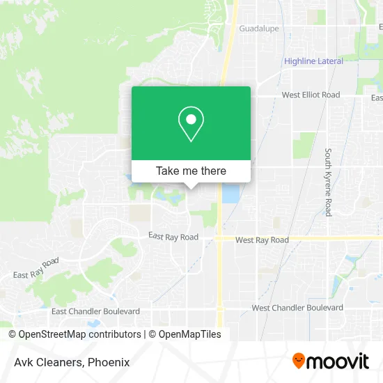Avk Cleaners map