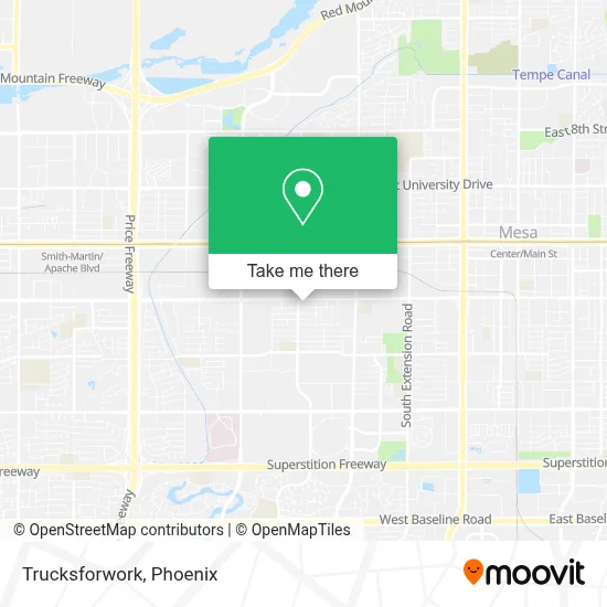 Trucksforwork map