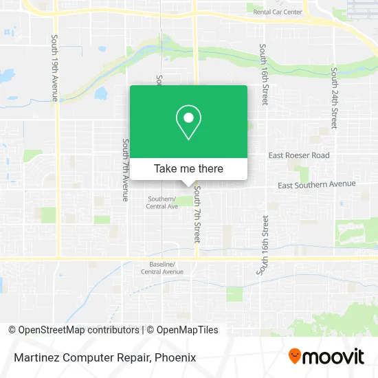 Martinez Computer Repair map