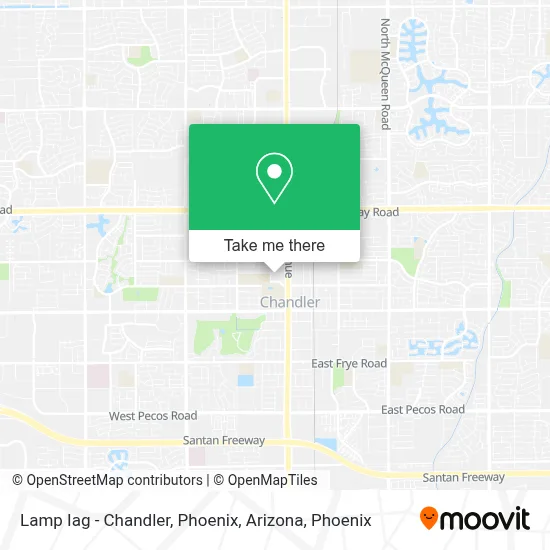 Lamp Iag - Chandler, Phoenix, Arizona map