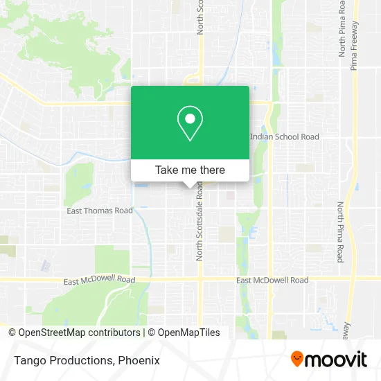 Tango Productions map