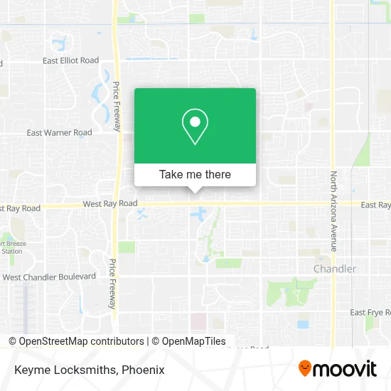 Keyme Locksmiths map