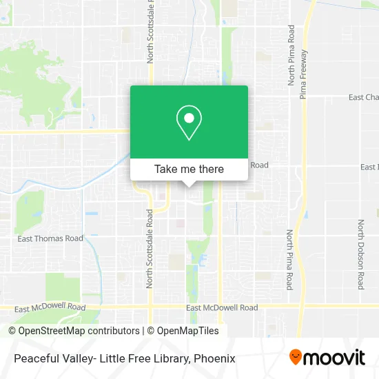 Peaceful Valley- Little Free Library map
