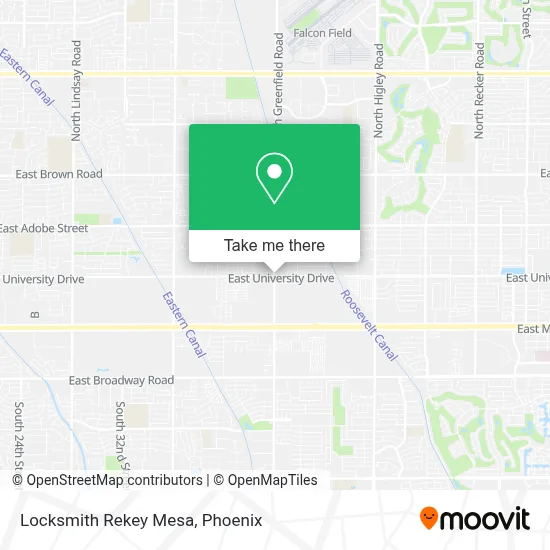 Locksmith Rekey Mesa map