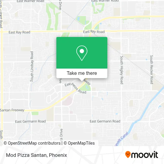 Mod Pizza Santan map