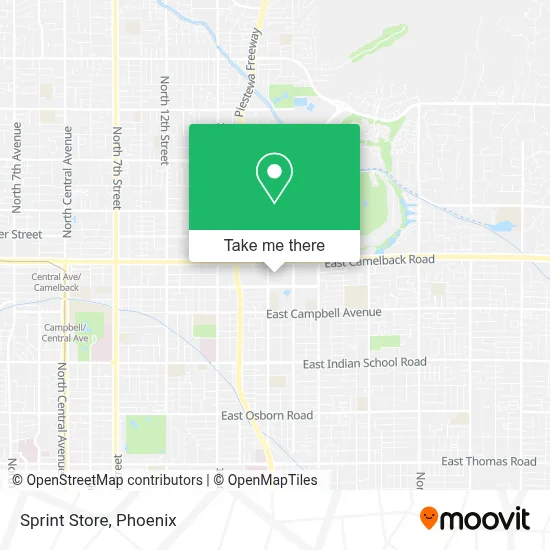 Sprint Store map