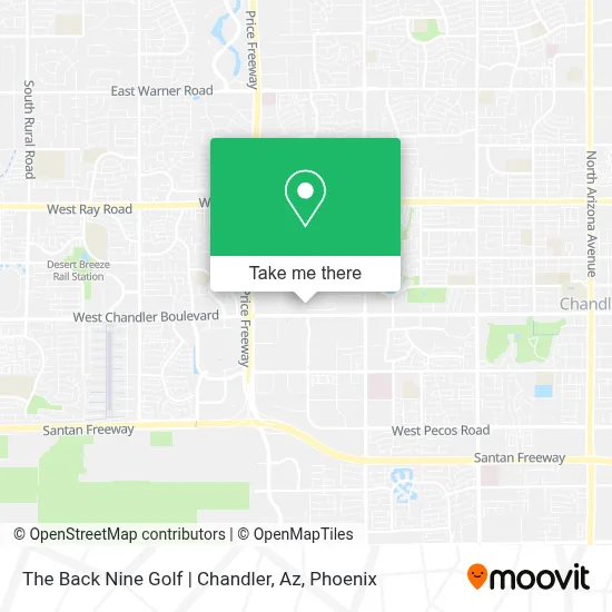 The Back Nine Golf | Chandler, Az map