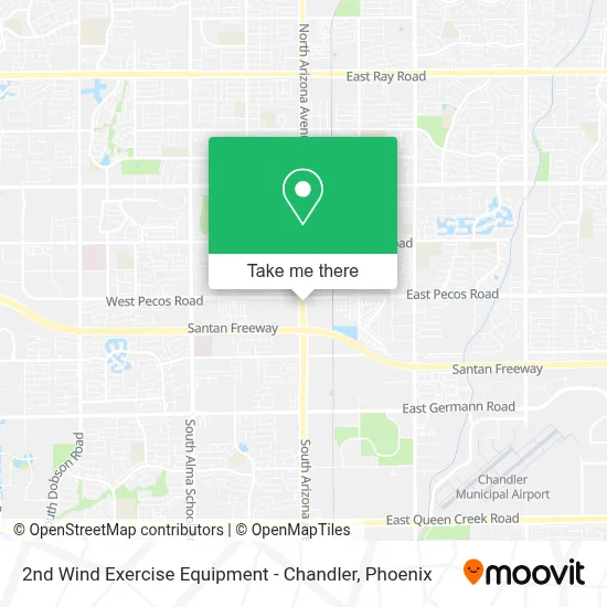 2nd Wind Exercise Equipment - Chandler map