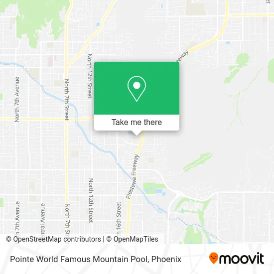 Pointe World Famous Mountain Pool map
