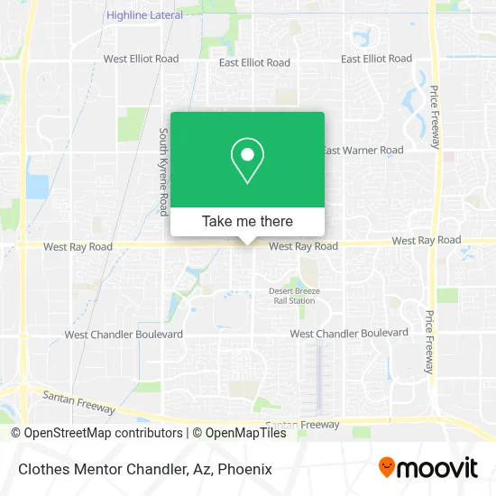 Clothes Mentor Chandler, Az map