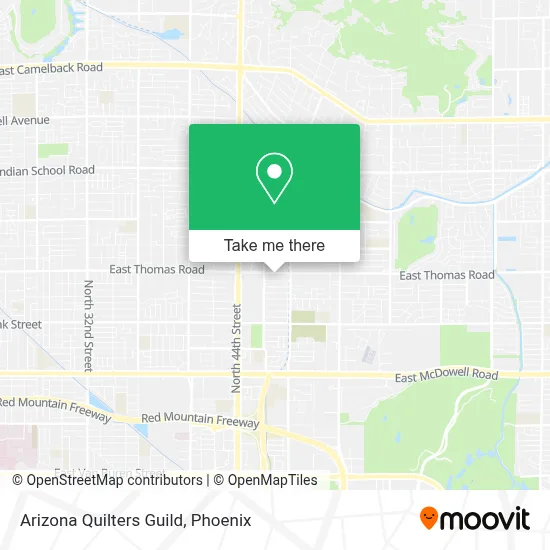 Arizona Quilters Guild map