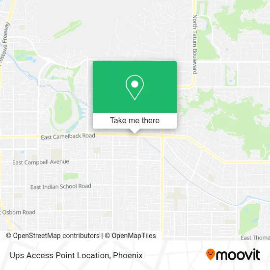 Ups Access Point Location map