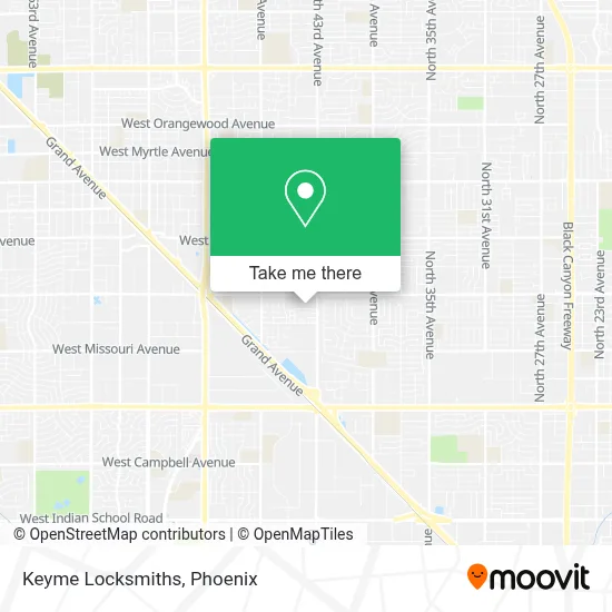 Keyme Locksmiths map