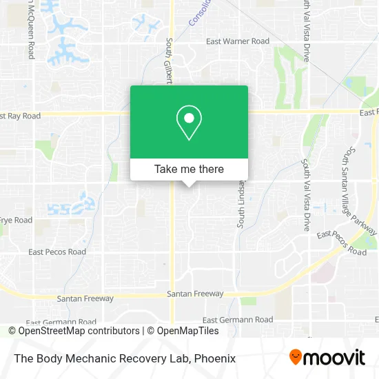 The Body Mechanic Recovery Lab map