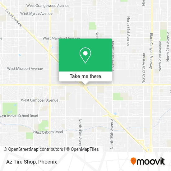 Az Tire Shop map