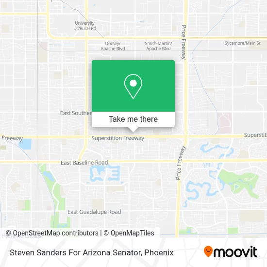 Steven Sanders For Arizona Senator map