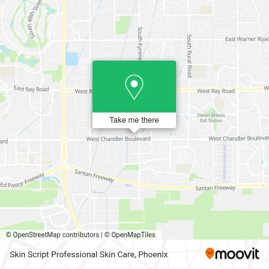 Skin Script Professional Skin Care map