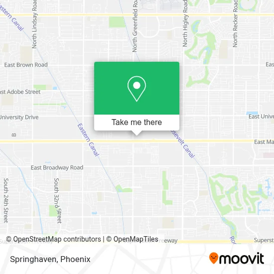 Springhaven map