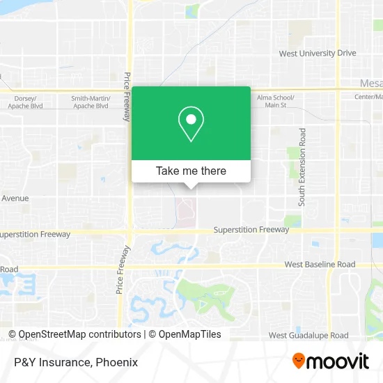 P&Y Insurance map