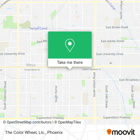 The Color Wheel, Llc. map
