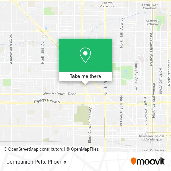 Companion Pets map