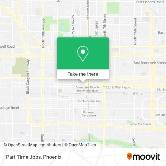 Part Time Jobs map