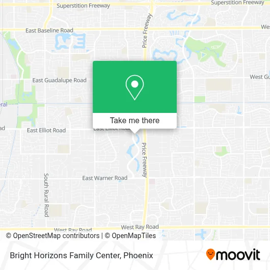 Bright Horizons Family Center map