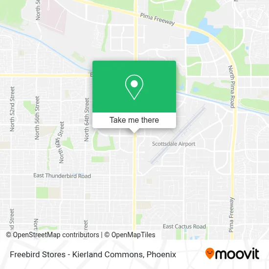 Freebird Stores - Kierland Commons map