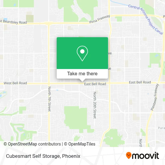 Cubesmart Self Storage map