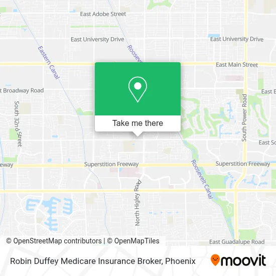 Robin Duffey Medicare Insurance Broker map
