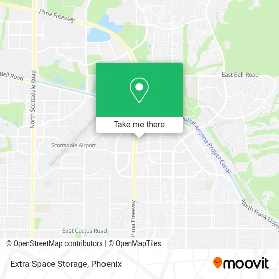 Extra Space Storage map