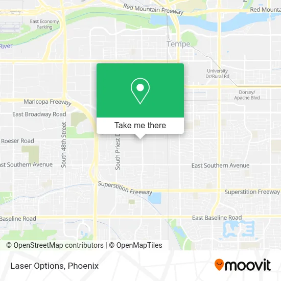 Laser Options map