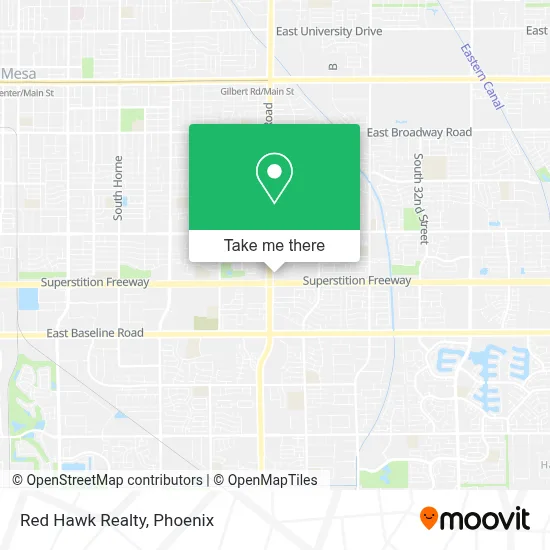 Red Hawk Realty map