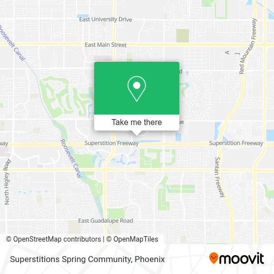 Superstitions Spring Community map