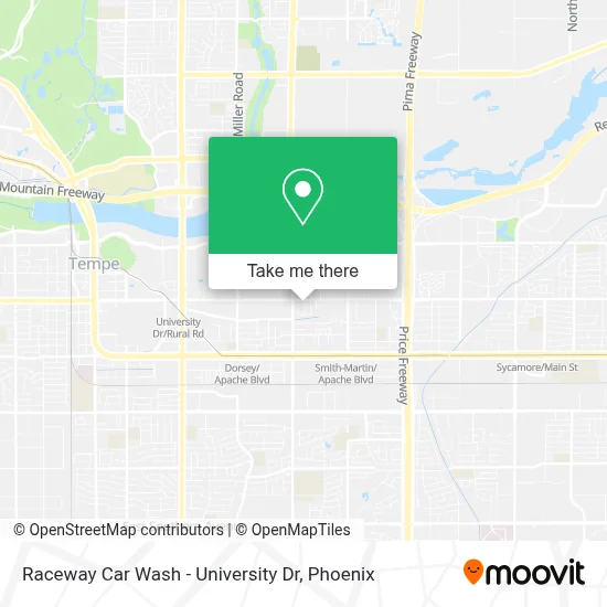 Raceway Car Wash - University Dr map