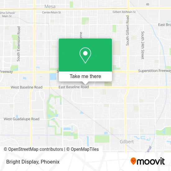 Bright Display map