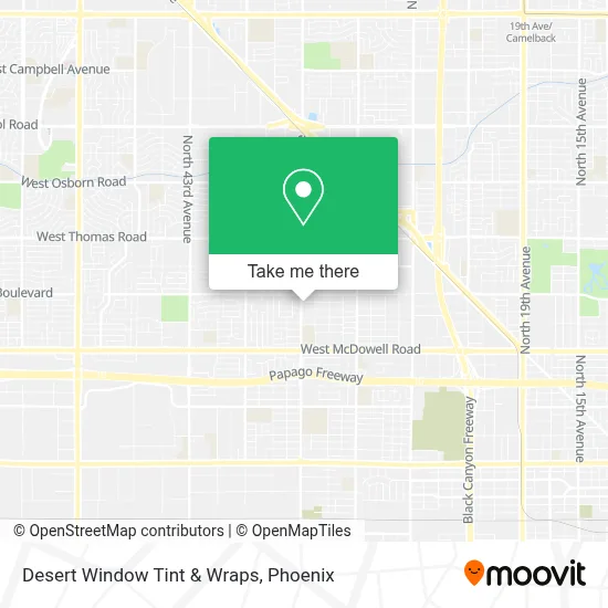 Desert Window Tint & Wraps map